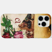 モノグラムバラ付き3つのdggies Case-Mate iPhoneケース (裏面 (横))