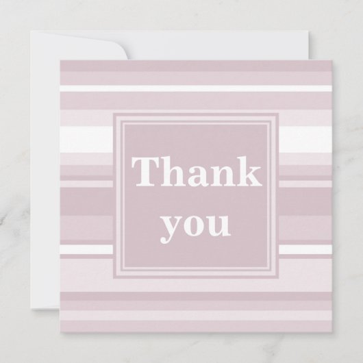 モノグラムバラ石英ストライプ材 サンキューカード (正面)