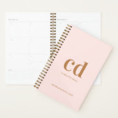 モノグラムバラ金ゴールドイニシャル エレガント プランナー手帳 (ディスプレー)