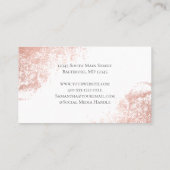 モノグラムバラ金ゴールドグリッターグラムトレンディーウィメンズ 名刺 (裏面)