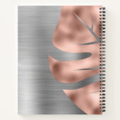 モノグラムバラ金ゴールドグレーモノグラム ノートブック (裏面)