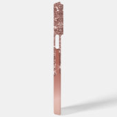 モノグラムバラ金ゴールドサイドドリッピンググリッターアンドロイド+ Case-Mate iPhoneケース (裏面 / 右)