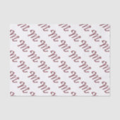 モノグラムバラ金ゴールドレターMティッシュペーパー 薄葉紙 (正面)