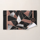 モノグラムバラ金ゴールド抽象芸術パターンバスタオルセット バスタオルセット (ハンドタオル)