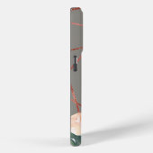 モノグラムバラ金ゴールド水彩フローラ暖灰色 Case-Mate iPhoneケース (裏面 / 右)