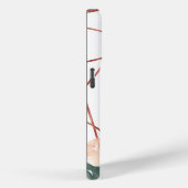 モノグラムバラ金ゴールド水色フローラ幾何学模様 Case-Mate iPhoneケース (裏面 / 右)