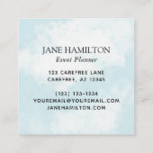 モノグラムバルーンイベントプランナー スクエア名刺 (裏面)