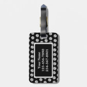 モノグラムバレーボール荷物タグ ラゲッジタグ (裏面縦)