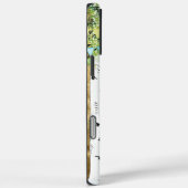 モノグラムバードケージかわいい鳥の樺の木ツリーiPhoneケース Case-Mate iPhoneケース (裏面 / 右)