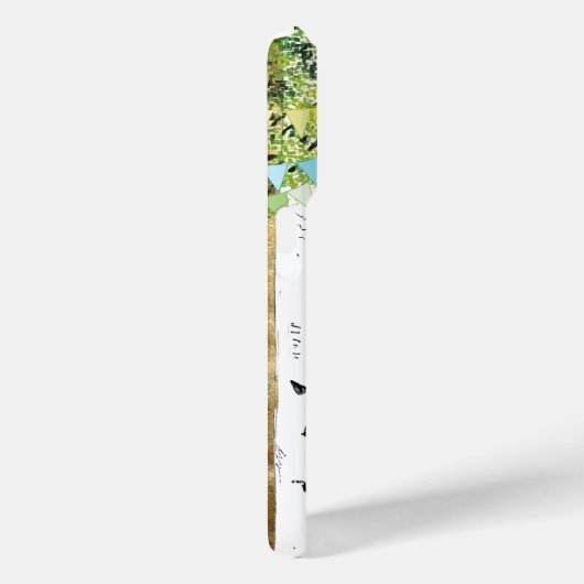 モノグラムバードケージかわいい鳥の樺の木ツリーiPhoneケース Case-Mate iPhoneケース (裏面 / 右)