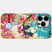 モノグラムバードケージバードダマスクiPhoneケース Case-Mate iPhoneケース (裏面 (横))