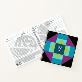 モノグラムバーンキルトレシピブック ノートブック