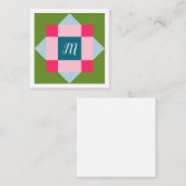 モノグラムバーンキルト ノートカード (正面/裏面)