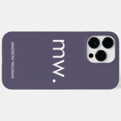 モノグラムパエレガントステルフェミニンミニマリストケース – M Case-Mate iPhoneケース (裏面 (横))