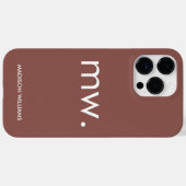 モノグラムパエレガントステルフェミニンミニマリスト –  Case-Mate iPhoneケース (裏面 (横))