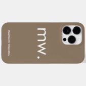 モノグラムパエレガントステルフェミニンミニマリスト –  Case-Mate iPhoneケース (裏面 (横))