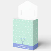 モノグラムパステルグリーンブルーフェイスボックス フェイバーボックス (見開き)