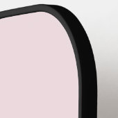 モノグラムパステルピンクエレガント金ゴールドブラックミニマリスト ピックルボールラケット (左詳細)