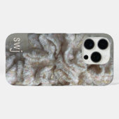 モノグラムパステルボホニュートラル金ゴールドクリームラッフル Case-Mate iPhoneケース (裏面 (横))