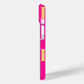 モノグラムパタースタイリッシュン熱ピンク Case-Mate iPhoneケース (裏面 / 左)