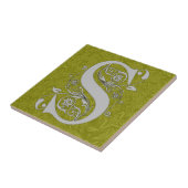 モノグラムパターン陶磁器の写真のタイル タイル (側面)