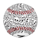 モノグラムパターン(スカル) 野球ボール (裏面)