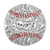 モノグラムパターン(スカル) 野球ボール (正面)