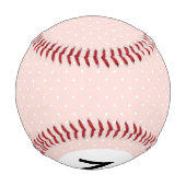 モノグラムパターン(白い水玉模様付き) 2 野球ボール (裏面)