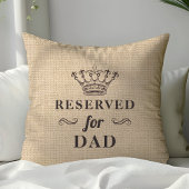 モノグラムパパおもしろい用パーソナライズされた予約 クッション