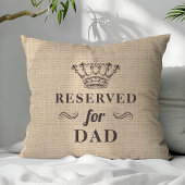 モノグラムパパおもしろい用パーソナライズされた予約 クッション