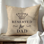 モノグラムパパおもしろい用パーソナライズされた予約 クッション