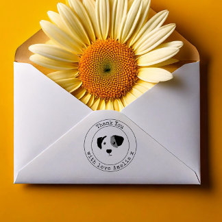 モノグラムパピーありがとうあなた自墨印 セルフインキングスタンプ