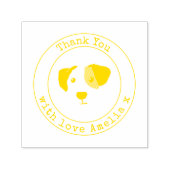 モノグラムパピーありがとうあなた自墨印 セルフインキングスタンプ (デザイン)