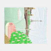 モノグラムパリシティスケープ春フリースブランケット フリースブランケット (正面(横))