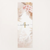 モノグラムパンパスグラススクリプト名テラコッタ ヨガマット (正面)