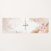 モノグラムパンパスグラススクリプト名テラコッタ ヨガマット (正面(横))