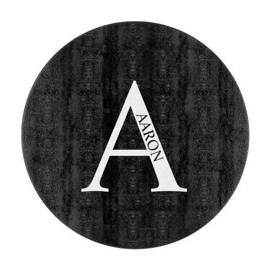 モノグラムパーソナライズされたおよびネーム切断板 カッティングボード (正面)