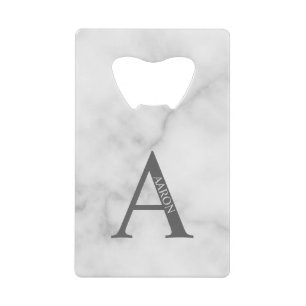 モノグラムパーソナライズされたおよび名前クレジットカードボトル クレジットカード栓抜き