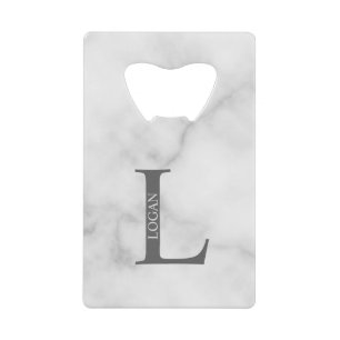 モノグラムパーソナライズされたおよび名前クレジットカードボトル クレジットカード栓抜き