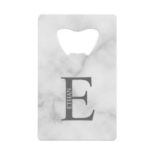 モノグラムパーソナライズされたおよび名前クレジットカードボトル クレジットカード栓抜き