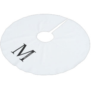 モノグラムパーソナライズされたおよび名前ブラシ付きポリエステルT ブラッシュドポリエステルツリースカート