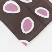 モノグラムパーソナライズされたかわいいポピュシクル模様 フリースブランケット (角)