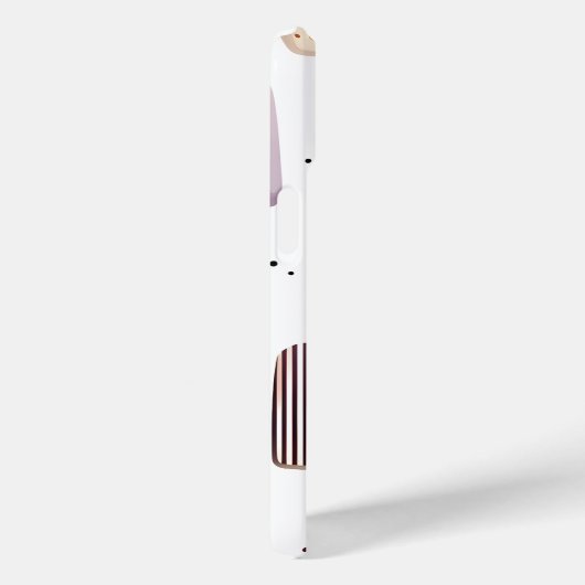 モノグラムパーソナライズされたかわいいポピュシクル模様 Case-Mate iPhoneケース (裏面 / 右)