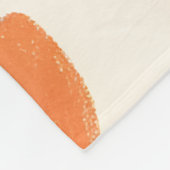 モノグラムパーソナライズされたかわいい春チューリップパターン フリースブランケット (角)