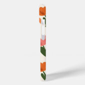 モノグラムパーソナライズされたかわいい春チューリップパターン Case-Mate iPhoneケース (裏面 / 左)