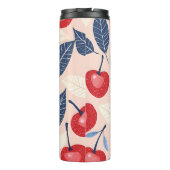 モノグラムパーソナライズされたさくらんぼ及び葉柄 タンブラー (裏面)