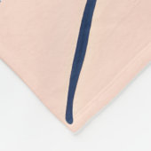 モノグラムパーソナライズされたさくらんぼ及び葉柄 フリースブランケット (角)