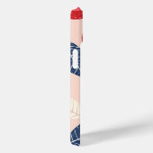 モノグラムパーソナライズされたさくらんぼ及び葉柄 Case-Mate iPhoneケース (裏面 / 右)