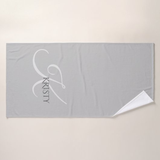 モノグラムパーソナライズされたとバスタオル バスタオル (バスタオル)