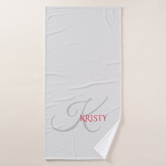 モノグラムパーソナライズされたとバスタオル バスタオル (バスタオル)
